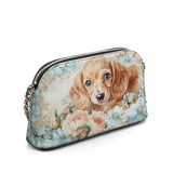 DachyCharm Peach Bloom Leather Crossbody Bag