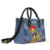 DachyCharm Rodeo Pup Personalized Leather Bag