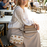 DachyCharm Paws Garden Leather Crossbody Bag