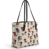 DachyCharm Cuteness Overload Leather Tote Bag