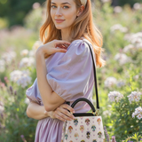 DachyCharm Blooming Wieners Leather Satchel Bag