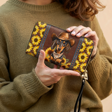 DachyCharm Sunflower Cowboy Leather Wallet