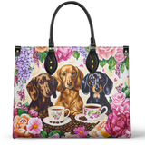 DachyCharm Weenie Coffee Leather Bag