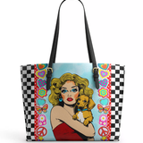 DachyCharm Wiener Chic Leather Tote Bag