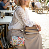 DachyCharm Berry Doxie Quilt Leather Crossbody Bag