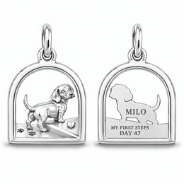 Smooth Hair dachshund charm