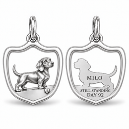 Smooth Hair dachshund charm