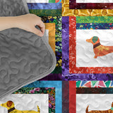 DachyCharm Dachshund Friends Quilt 3-Piece Set