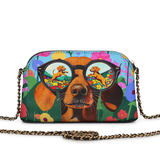 DachyCharm Doxie Dreamscape Leather Crossbody Bag