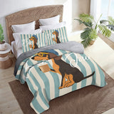 DachyCharm Say Bonjour Quilt 3-Piece Set