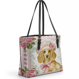 DachyCharm Rosalia Pup Leather Tote Bag