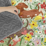 DachyCharm Spring Pup Joy Quilt 3-Piece Set