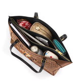 DachyCharm Carved Grace Leather Tote Bag