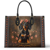 DachyCharm Rosewood Queen Personalized Leather Bag