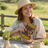 DachyCharm Sunflower Cowboy Leather Wallet