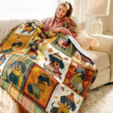 Dachycharm Autumn Snuggles Fleece Blanket