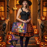 DachyCharm The Howl-o-Ween Squad Leather Bag