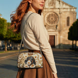 DachyCharm DAISY BLOOM PERSONALIZED Leather Crossbody Bag