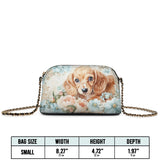 DachyCharm Peach Bloom Leather Crossbody Bag