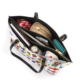 DachyCharm Doxie Holiday Leather Tote Bag