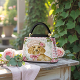DachyCharm Rosalia Pup Leather Satchel Bag