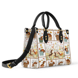 DachyCharm Paws Garden Leather Bag