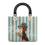 DachyCharm Say Bonjour Lady Leather Bag