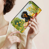 DachyCharm Sunny Picnic Pup Leather Wallet