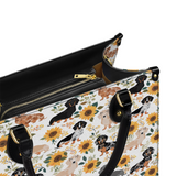 DachyCharm Sunflower Sausage Leather Bag