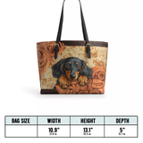 DachyCharm Floppy Soul Leather Tote Bag