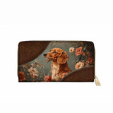 DachyCharm Mocha Bloom Leather Wallet