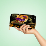 DachyCharm Witchy Warning Leather Wallet