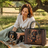 DachyCharm Rosewood Queen Personalized Leather Bag