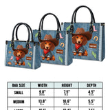 DachyCharm Cowboy Doxie Personalized Leather Bag