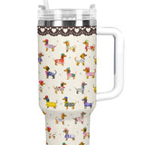 DachyCharm Doxie Parade Tumbler