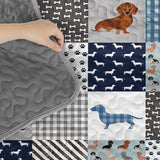 DachyCharm Dachshund Delight Quilt 3-Piece Set