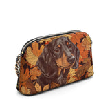 DachyCharm Autumn Pup Whisper Leather Crossbody Bag