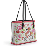 DachyCharm Je T’aime Bloom Leather Tote Bag