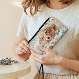 DachyCharm Peach Bloom Leather Wallet
