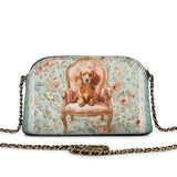 DachyCharm Velvet Throne Leather Crossbody Bag