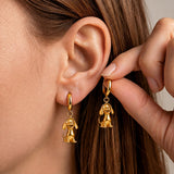 Dachycharm Signature - Companion Handcrafted Huggie Earrings