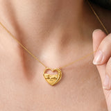 Dachycharm Dachshund Starry Slumber – Personalized Pet Heart Necklace