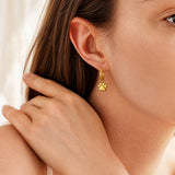 Dachycharm The Little Paw Huggie Earings in 18K Gold Vermeil/ Silver