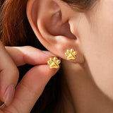 Dachycharm The Little Paw Huggie Earings in 18K Gold Vermeil/ Silver