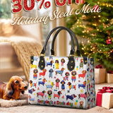 DachyCharm Doxie Holiday Leather Bag