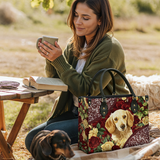 DachyCharm Velvet Pup Leather Bag