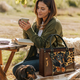 DachyCharm Sassy Doxie Personalized Leather Bag