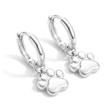 Dachycharm The Little Paw Huggie Earings in 18K Gold Vermeil/ Silver