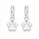 Dachycharm The Little Paw Huggie Earings in 18K Gold Vermeil/ Silver