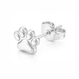 Dachycharm The Little Paw Huggie Earings in 18K Gold Vermeil/ Silver